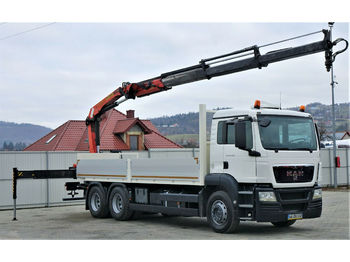 Samochód ciężarowy skrzyniowy/ Platforma MAN TGS 26.360 Pritsche 6,80m+ Kran/FUNKTopzustand!: zdjęcie 1