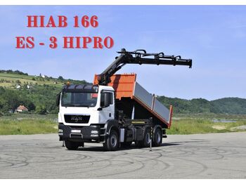 Samochod ciężarowy z HDS, Wywrotka MAN TGS 26.400 * HIAB 166 ES - 3 HIPRO/FUNK *6x4: zdjęcie 1