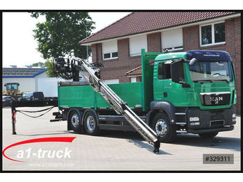 Samochód ciężarowy skrzyniowy/ Platforma MAN TGS 26.440 6x2 BL, MKG HLK 181 a2V , Lenkachse,: zdjęcie 1