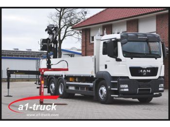 Samochód ciężarowy skrzyniowy/ Platforma MAN TGS 26.440 6x2 BL, ZF-Intarder, HIAB 166 K PRO,: zdjęcie 1