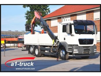 Samochód ciężarowy skrzyniowy/ Platforma MAN TGS 26.440 6x2 BL, ZF-Intarder, PK 18001 L, Lenk: zdjęcie 1