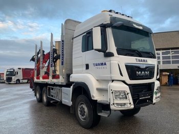 Samochód ciężarowy dla transportowania drewna MAN TGS 26.480 6x6 Holztransporter,Penz 12Z Bj 2016 ,Euro6: zdjęcie 1
