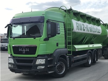Samochód ciężarowy cysterna dla transportowania żywności MAN TGS 26.480 FLL 6x2, Lift+Lenk, Intarder Heitling 31 m³, Schiebedeckel, 4 Kammern: zdjęcie 1
