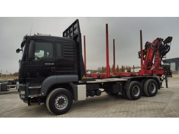 Samochód ciężarowy dla transportowania drewna MAN TGS 26.540 XL 6x4 Doll-Kurzholz, KESLA 2111Z: zdjęcie 1
