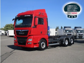Ciężarówka kontenerowiec/ System wymienny MAN TGX 26.420 6X2-4 LL,Euro 6, XLX, Alcoa, CB-Funk: zdjęcie 1