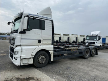 Ciężarówka kontenerowiec/ System wymienny MAN  TGX 26.440 6 x 2 LL BDF- Wechselanhänger: zdjęcie 1