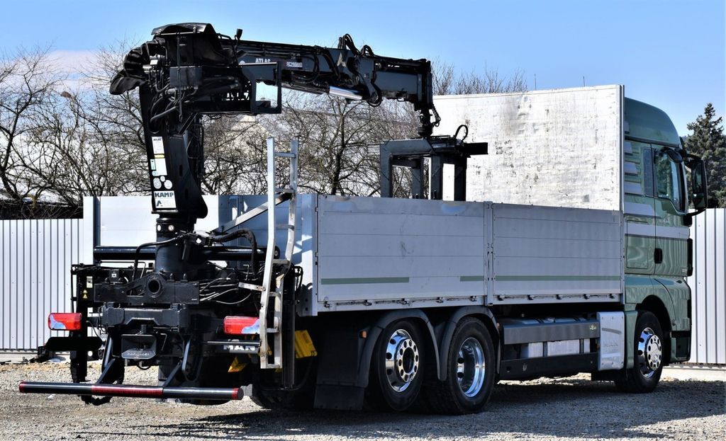 Samochod ciężarowy z HDS MAN TGX 26.440 Pritsche 6,60 m* ATLAS 125.2V-A12VB: zdjęcie 6