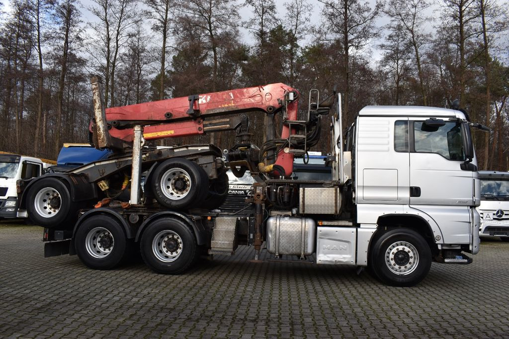 Samochod ciężarowy z HDS MAN TGX 26.580 LX 6x4/Langholz+Nachläufer/KESLA2024L: zdjęcie 8