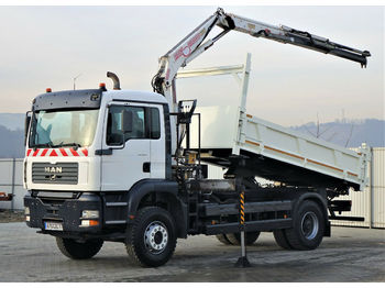 Wywrotka, Samochod ciężarowy z HDS MAN TG 310 A  Kipper 4,50m+Bordmatic/Kran*4x2!: zdjęcie 1