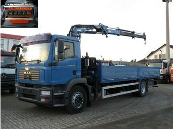 Samochód ciężarowy skrzyniowy/ Platforma MAN TG-M 18.280 4X2 BL Pritsche Kran Atlas 120+Funk: zdjęcie 1
