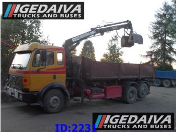 Wywrotka MERCEDES-BENZ 2433 SK TIPPER + CRANE: zdjęcie 1