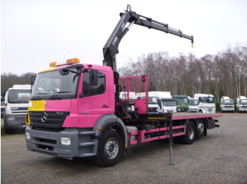 Samochód ciężarowy skrzyniowy/ Platforma, Samochod ciężarowy z HDS Mercedes Axor 2529 6x2 RHD + Hiab XS144 B-3 HiDuo: zdjęcie 1