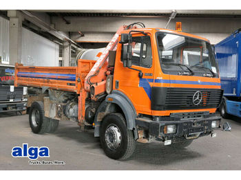 Wywrotka Mercedes-Benz 1824 AK, Allrad 4x4, Atlas 100.1 Kran, Meiller: zdjęcie 1