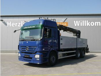 Samochód ciężarowy skrzyniowy/ Platforma Mercedes-Benz 2544 LL, HIAB 185 K Heckkran,Klima: zdjęcie 1