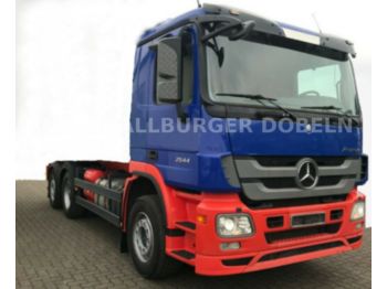 Samochód ciężarowy skrzyniowy/ Platforma Mercedes-Benz  2544 LL  Prits. / HIAB Kran  + FUNK: zdjęcie 1