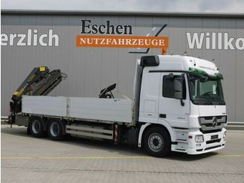 Samochód ciężarowy skrzyniowy/ Platforma Mercedes-Benz 2644 LL 6x4, Palfinger PK 290002 Kran+JIB: zdjęcie 1
