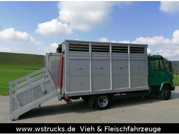 Ciężarówka do przewozu zwierząt Mercedes-Benz 814 L Menke Einstock: zdjęcie 1