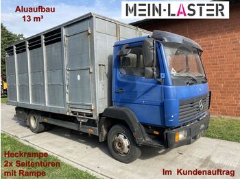 Ciężarówka do przewozu zwierząt, Samochód dostawczy Mercedes-Benz 817 Alu Aufbau 3x Rampen NL 2.190 kg: zdjęcie 1