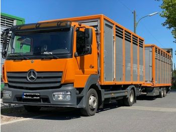 Ciężarówka do przewozu zwierząt Mercedes-Benz 824L Einstock Vollalu: zdjęcie 1