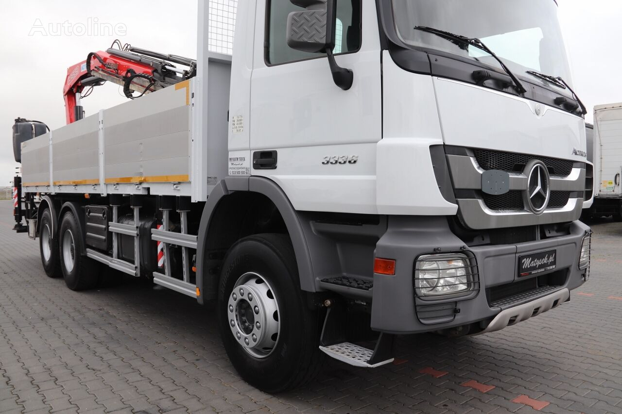 Samochód ciężarowy skrzyniowy/ Platforma, Samochod ciężarowy z HDS Mercedes-Benz ACTROS 3336: zdjęcie 25
