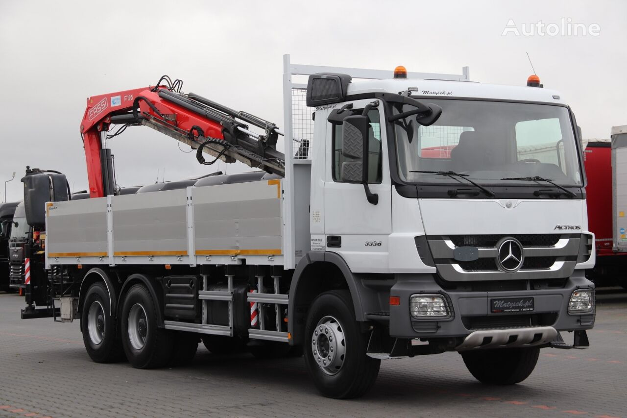 Samochód ciężarowy skrzyniowy/ Platforma, Samochod ciężarowy z HDS Mercedes-Benz ACTROS 3336: zdjęcie 24