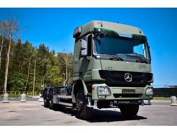 Ciężarówka kontenerowiec/ System wymienny Mercedes-Benz ACTROS 3344 6x6 Chassis Twist Lock BDF LIKE NEW: zdjęcie 1