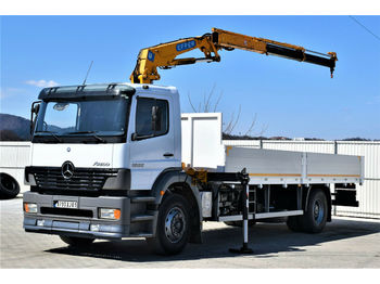 Samochód ciężarowy skrzyniowy/ Platforma, Samochod ciężarowy z HDS Mercedes-Benz ATEGO 1828 Pritsche 6,90m + EFFER 120/2S+FUNK !: zdjęcie 1