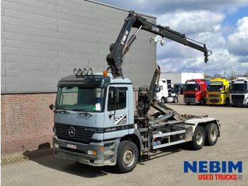 Ciężarówka hakowiec, Samochod ciężarowy z HDS Mercedes-Benz Actros 2540 6x2 - HIAB 140AW CRANE: zdjęcie 1