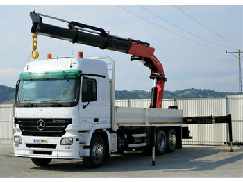 Samochód ciężarowy skrzyniowy/ Platforma Mercedes-Benz Actros 2541 Pritsche 6,00m + KRAN PK44002!: zdjęcie 1