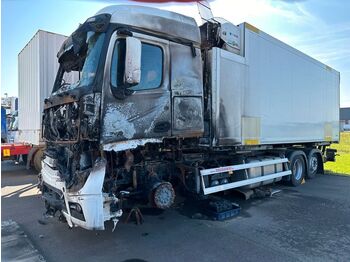 Ciężarówka kontenerowiec/ System wymienny Mercedes-Benz Actros 2545 Brandschaden: zdjęcie 1