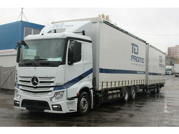 Samochód ciężarowy plandeka Mercedes-Benz Actros 2545, EURO 6 + SVAN: zdjęcie 1