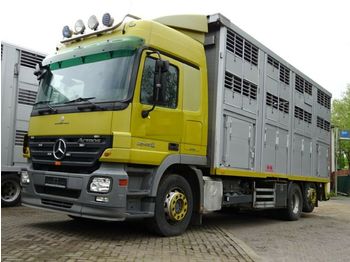Ciężarówka do przewozu zwierząt Mercedes-Benz Actros  2548  KABA 3 Stock Vollalu  Lüfter: zdjęcie 1