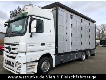 Ciężarówka do przewozu zwierząt Mercedes-Benz Actros  2548 Menke 4 Stock Vollalu: zdjęcie 1