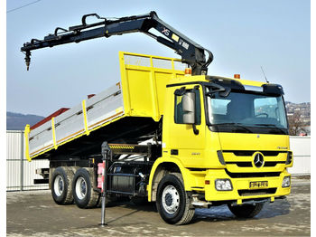 Wywrotka, Samochod ciężarowy z HDS Mercedes-Benz Actros 2641 Kipper 5,90m+ Kran/FUNK*6x4*: zdjęcie 1