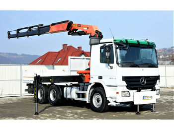 Samochód ciężarowy skrzyniowy/ Platforma Mercedes-Benz Actros 2641 Pritsche 5,00m+ Kran/FUNK*6x4*: zdjęcie 1