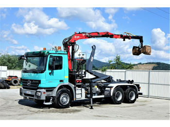Ciężarówka hakowiec Mercedes-Benz Actros 3341 Abrollkipper 5,00m+ Kran*6x4!: zdjęcie 1