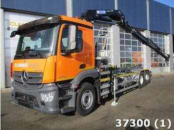Ciężarówka hakowiec Mercedes-Benz Antos 2540 HMF 21 ton/meter laadkraan: zdjęcie 1