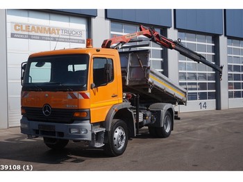 Wywrotka Mercedes-Benz Atego 1018 4x4 Palfinger 4,5 ton/meter laadkraan: zdjęcie 1