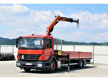 Samochód ciężarowy skrzyniowy/ Platforma, Samochod ciężarowy z HDS Mercedes-Benz Axor 1833 Pritsche 7,40m + PK 10000 + FUNK !: zdjęcie 1