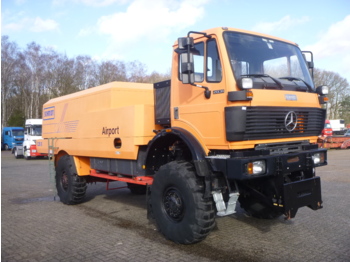 Samochód ciężarowe pod zabudowę, Sprzęt do obsługi naziemnej Mercedes SK 2031 4x4x4 Schmidt CJS9 airport sweeper snow plough: zdjęcie 5