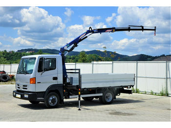Samochód ciężarowy skrzyniowy/ Platforma Nissan ATLEON 5613 Pritsche  3,60 m + KRAN *Topzustand!: zdjęcie 1