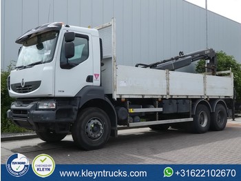 Samochód ciężarowy skrzyniowy/ Platforma Renault KERAX 380 6x4 hiab 166b-3 hd: zdjęcie 1