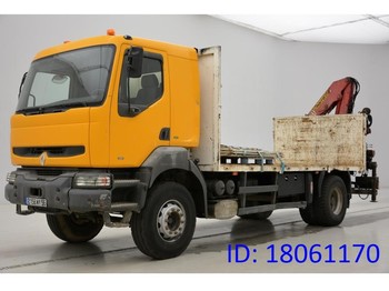 Samochód ciężarowy skrzyniowy/ Platforma, Samochod ciężarowy z HDS Renault Kerax 260: zdjęcie 1