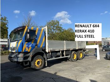 Samochód ciężarowy skrzyniowy/ Platforma Renault Kerax 410 6X4 - FULL STEEL SUSP. - BIG AXLES - M: zdjęcie 1