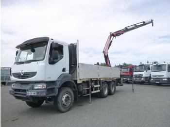 Samochód ciężarowy skrzyniowy/ Platforma, Samochod ciężarowy z HDS Renault Kerax 410 DXI: zdjęcie 1