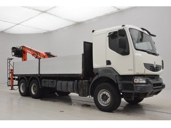 Samochód ciężarowy skrzyniowy/ Platforma, Samochod ciężarowy z HDS Renault Kerax 500 DXi - 6x4: zdjęcie 3