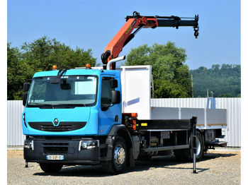 Samochód ciężarowy skrzyniowy/ Platforma, Samochod ciężarowy z HDS Renault Premium 280 Pritsche 6,70m+PK12000 + FUNK !: zdjęcie 1
