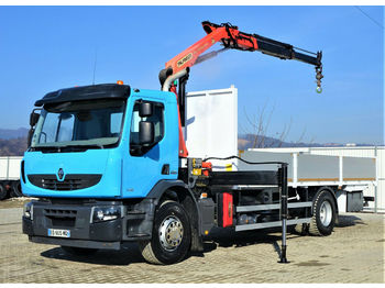 Samochód ciężarowy skrzyniowy/ Platforma, Samochod ciężarowy z HDS Renault Premium 310 DXI Pritsche 6,80m+Kran/Funk*: zdjęcie 1