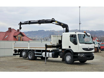 Samochód ciężarowy skrzyniowy/ Platforma Renault  Premium 340 DXI Pritsche 7,10m+Kran/FUNK: zdjęcie 1