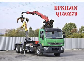 Ciężarówka hakowiec, Samochod ciężarowy z HDS Renault Premium 430 DXI* ABROLLKIPPER *EPSILON Q150Z79: zdjęcie 1
